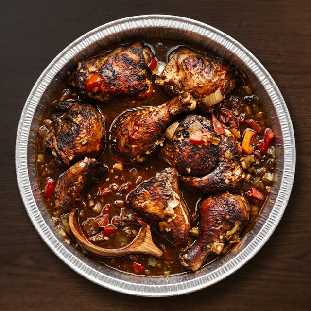 Brown Stew Chicken.